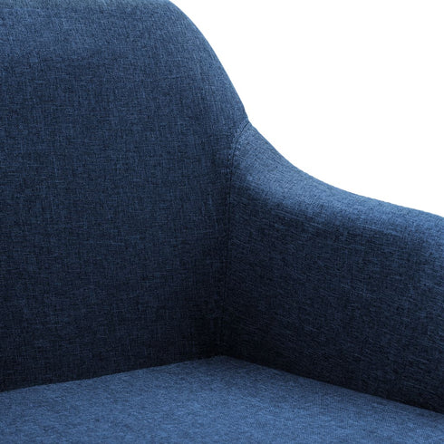 Swen Studio -  Swivel Dining Chairs 6 pcs Blue Fabric (UK/IE/FI/NO only) (6x331502)